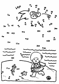 חיבור קו נקודה - דפי עבודה לילדים - דף מס. 53