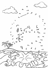 חיבור קו נקודה - דפי עבודה לילדים - דף מס. 54