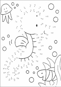 חיבור קו נקודה - דפי עבודה לילדים - דף מס. 58