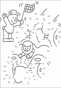 חיבור קו נקודה - דפי עבודה לילדים - דף מס. 60