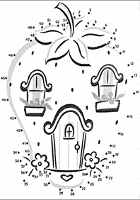 חיבור קו נקודה - דפי עבודה לילדים - דף מס. 64