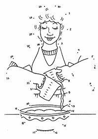 חיבור קו נקודה - דפי עבודה לילדים - דף מס. 67