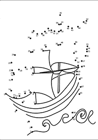 חיבור קו נקודה - דפי עבודה לילדים - דף מס. 70