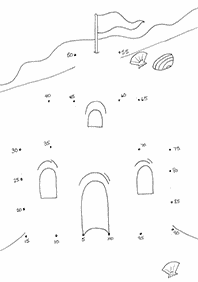 חיבור קו נקודה - דפי עבודה לילדים - דף מס. 71