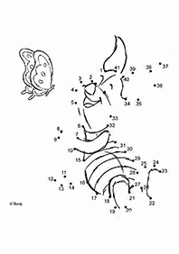 חיבור קו נקודה - דפי עבודה לילדים - דף מס. 74
