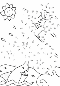 חיבור קו נקודה - דפי עבודה לילדים - דף מס. 78