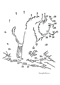 חיבור קו נקודה - דפי עבודה לילדים - דף מס. 85