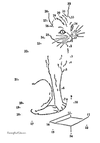 חיבור קו נקודה - דפי עבודה לילדים - דף מס. 86
