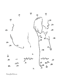 חיבור קו נקודה - דפי עבודה לילדים - דף מס. 87