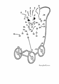 חיבור קו נקודה - דפי עבודה לילדים - דף מס. 88