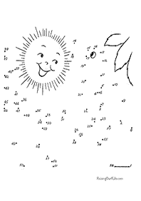 חיבור קו נקודה - דפי עבודה לילדים - דף מס. 94