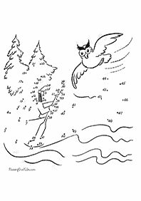 חיבור קו נקודה - דפי עבודה לילדים - דף מס. 95