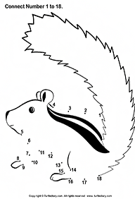 חיבור קו נקודה עד 10 (קל) - דפי עבודה לילדים - דף מס. 15