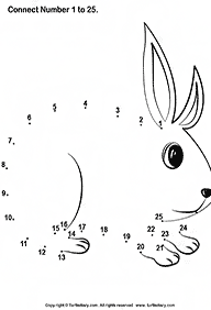 חיבור קו נקודה עד 10 (קל) - דפי עבודה לילדים - דף מס. 17