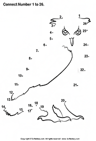 חיבור קו נקודה עד 10 (קל) - דפי עבודה לילדים - דף מס. 19