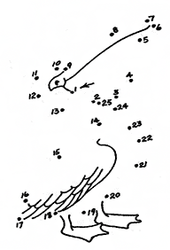 חיבור קו נקודה עד 10 (קל) - דפי עבודה לילדים - דף מס. 22