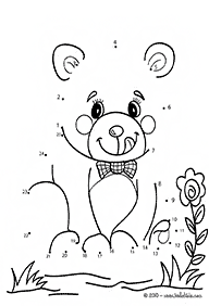 חיבור קו נקודה עד 10 (קל) - דפי עבודה לילדים - דף מס. 24