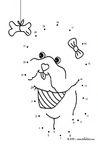 חיבור קו נקודה עד 10 (קל) - דפי עבודה לילדים - דף מס. 30