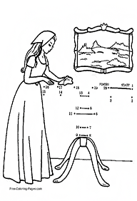 חיבור קו נקודה עד 10 (קל) - דפי עבודה לילדים - דף מס. 52