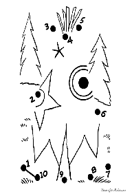 חיבור קו נקודה עד 10 (קל) - דפי עבודה לילדים - דף מס. 55