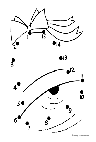 חיבור קו נקודה עד 10 (קל) - דפי עבודה לילדים - דף מס. 59