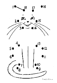 חיבור קו נקודה עד 10 (קל) - דפי עבודה לילדים - דף מס. 74