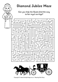 מבוכים להדפסה לילדים - דף מס. 133