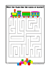 מבוכים להדפסה לילדים - דף מס. 69