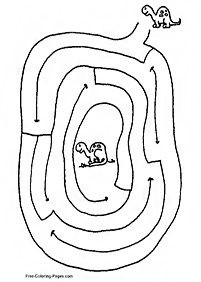 מבוכים לילדים - דפי עבודה להדפסה - דף מס. 11