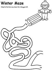 מבוכים לילדים - דפי עבודה להדפסה - דף מס. 4